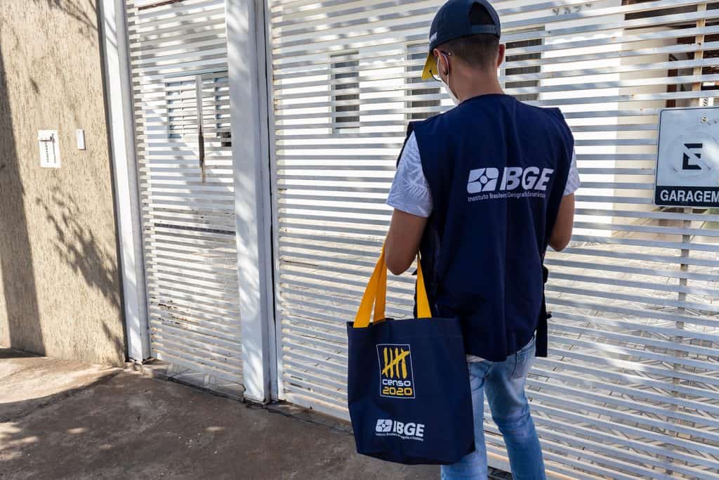 Recenseador do IBGE no Censo 2022