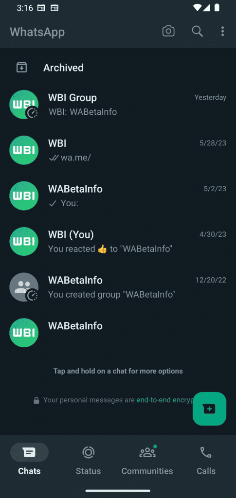 Novo visual do WhatsApp Beta chega para usuários do Android