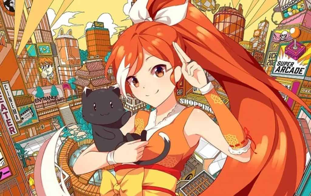 Hime, mascote do Crunchryroll/divulgação