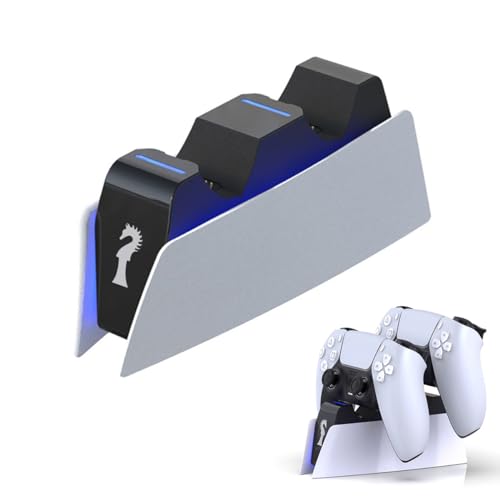 Carregador controlador PS5, Estação de Carregamento com Controle PS5, Base de Carregamento rápido Duplo, luz LED