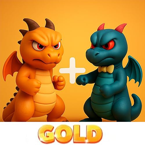 Dinosaur Merge Master Evolution 3D: Monster Fusion Clash – Prehistoric Battle Strategy Game - Gold